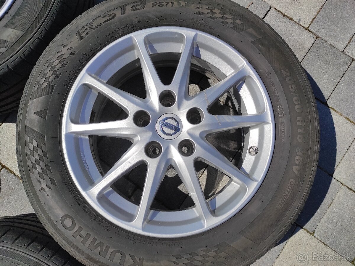 Alu disky 16" 5x114,3 Nissan 205/60 R16 - 3