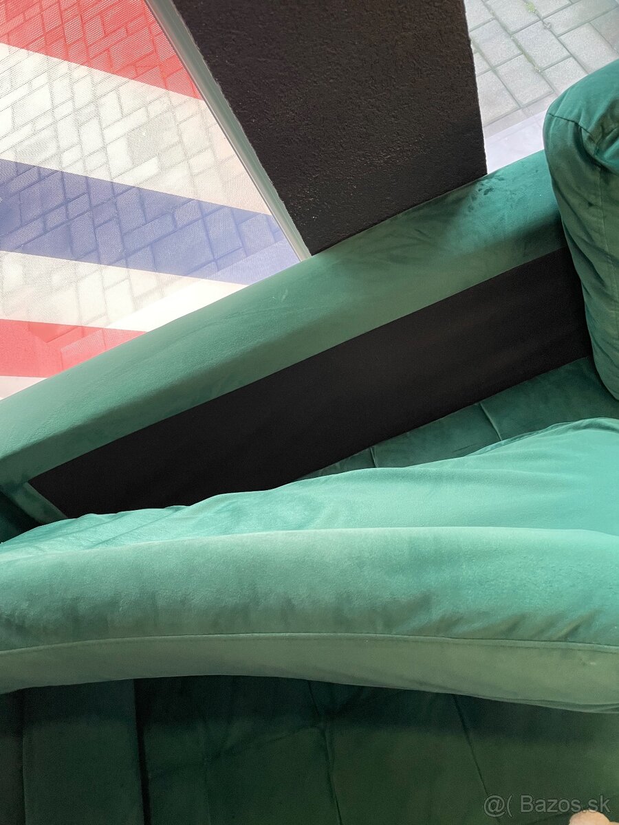 Gauč smaragdovo zelená - 3