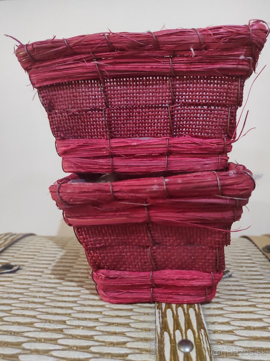 Prútená/Vypletaná sada- košíky - 3