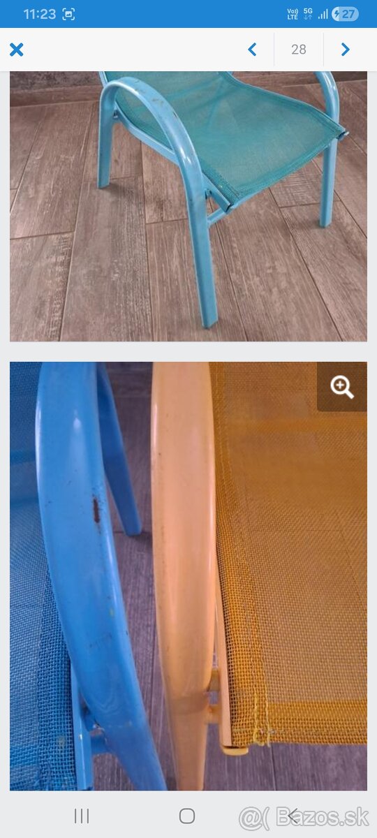 Detské záhradné stoličky, - 3