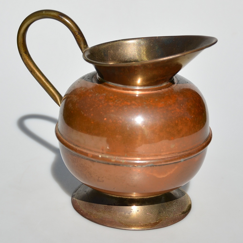 Starý anglický kovový džbán - 3