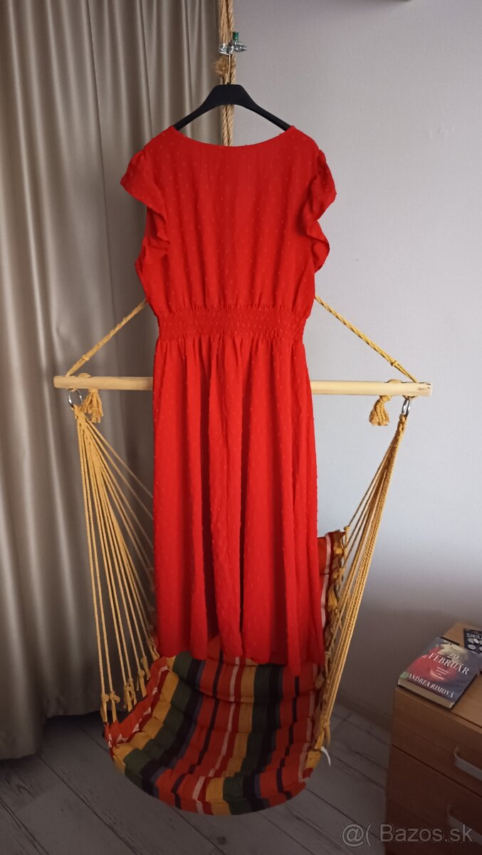 Dámske šaty červené dlhé XXL nové - 3