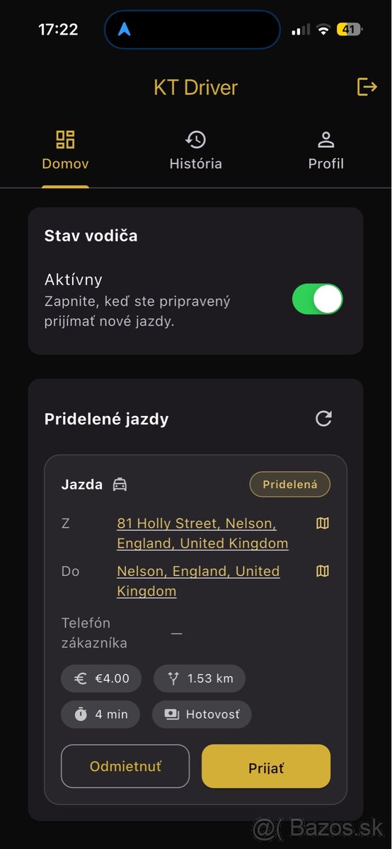 Krypto Taxi – Nábor vodičov (KT Driver aplikácia) - 3