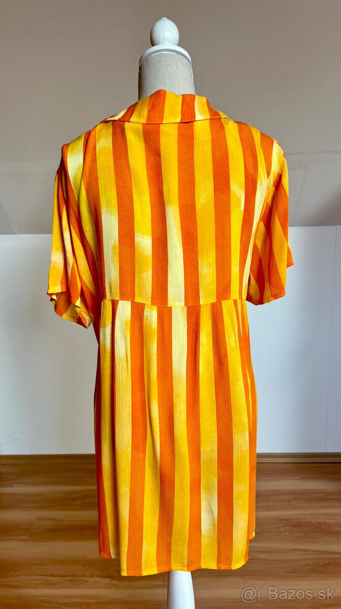 Pásikované šaty, L - 3