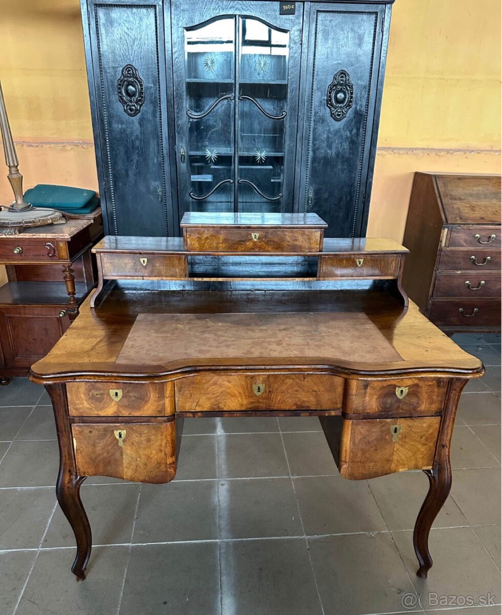 starožitný pracovný, písací stôl - 3