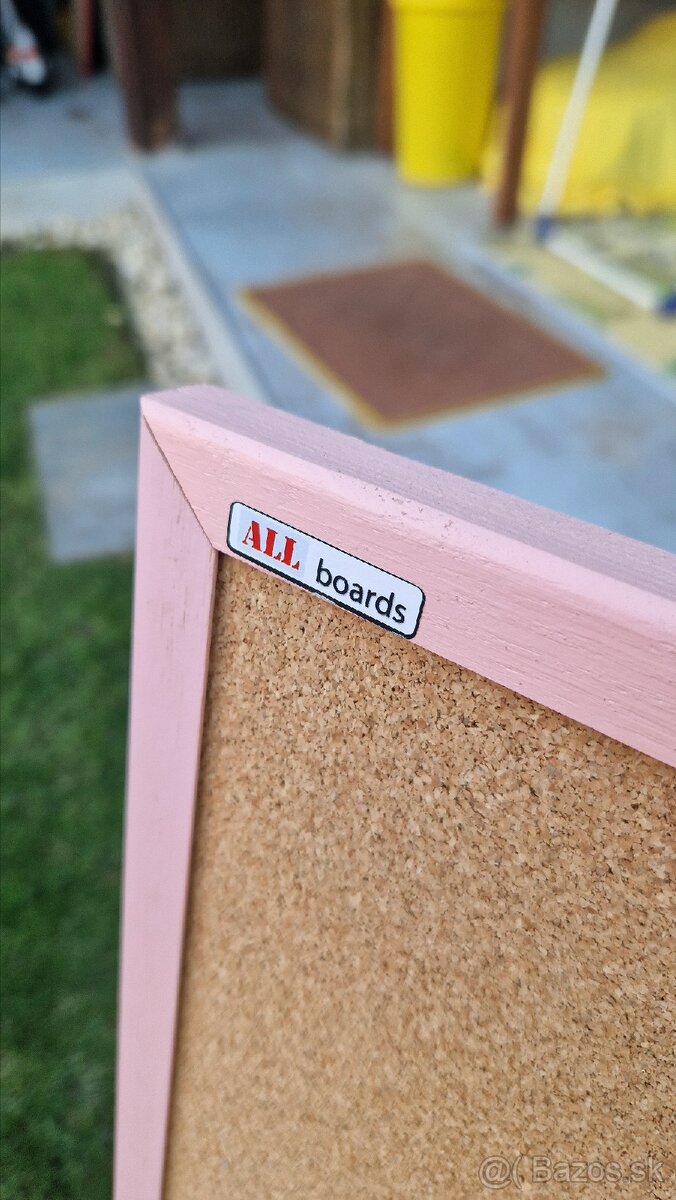 Korková nástenka 120x90 cm ružová - 3