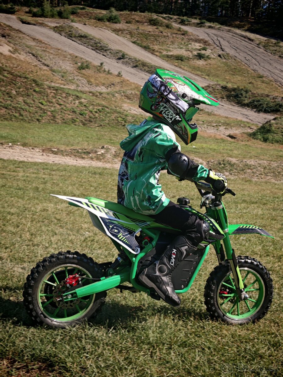 Detská elektrická motmotorka MiniRocket VIPER 1000W - zelená - 3