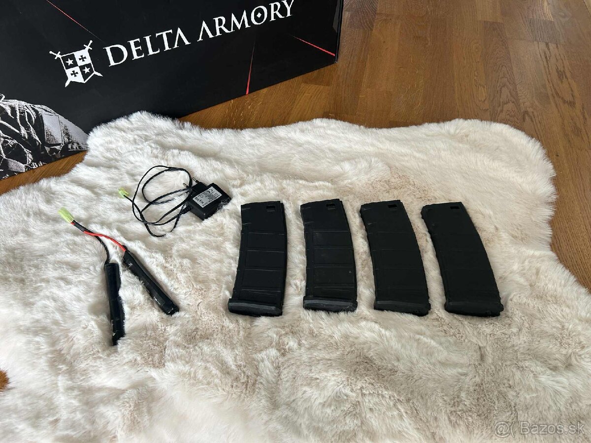 Airsoft delta armory M4/AR RIS Charlie čierna - 3