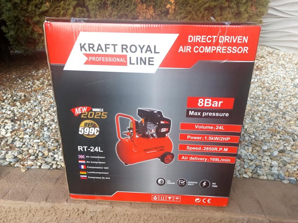 Olejový kompresor 24l- 8 bar - 3