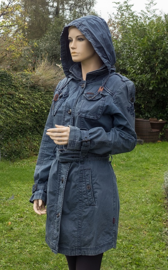 Prechodný modrý kabátik - 3