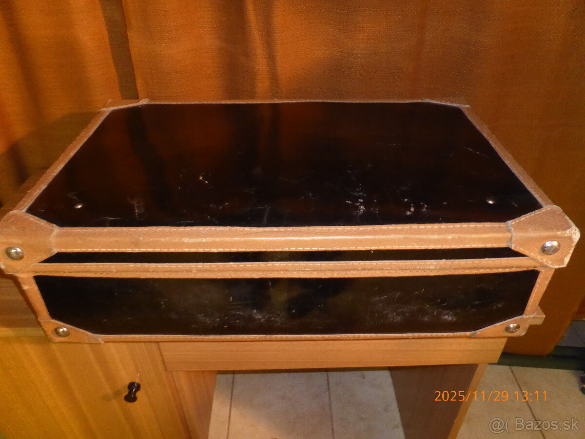 Predám kožený retro kufor zo 60 rokov - 3