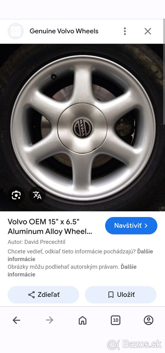 STREDOVÉ KRYTKY DISKOV VOLVO - 3