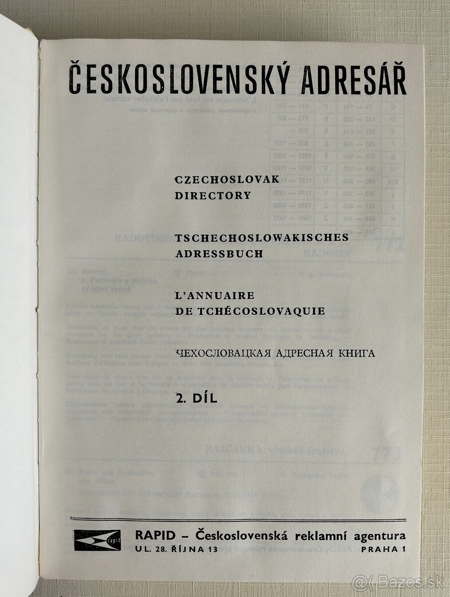 Retro Československý adresár - 3