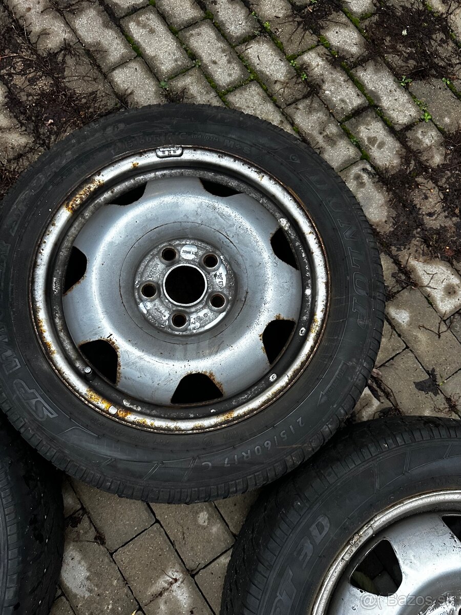 Predám originálne disky na Vw t5 t6 5x120 + zimné pneu - 3