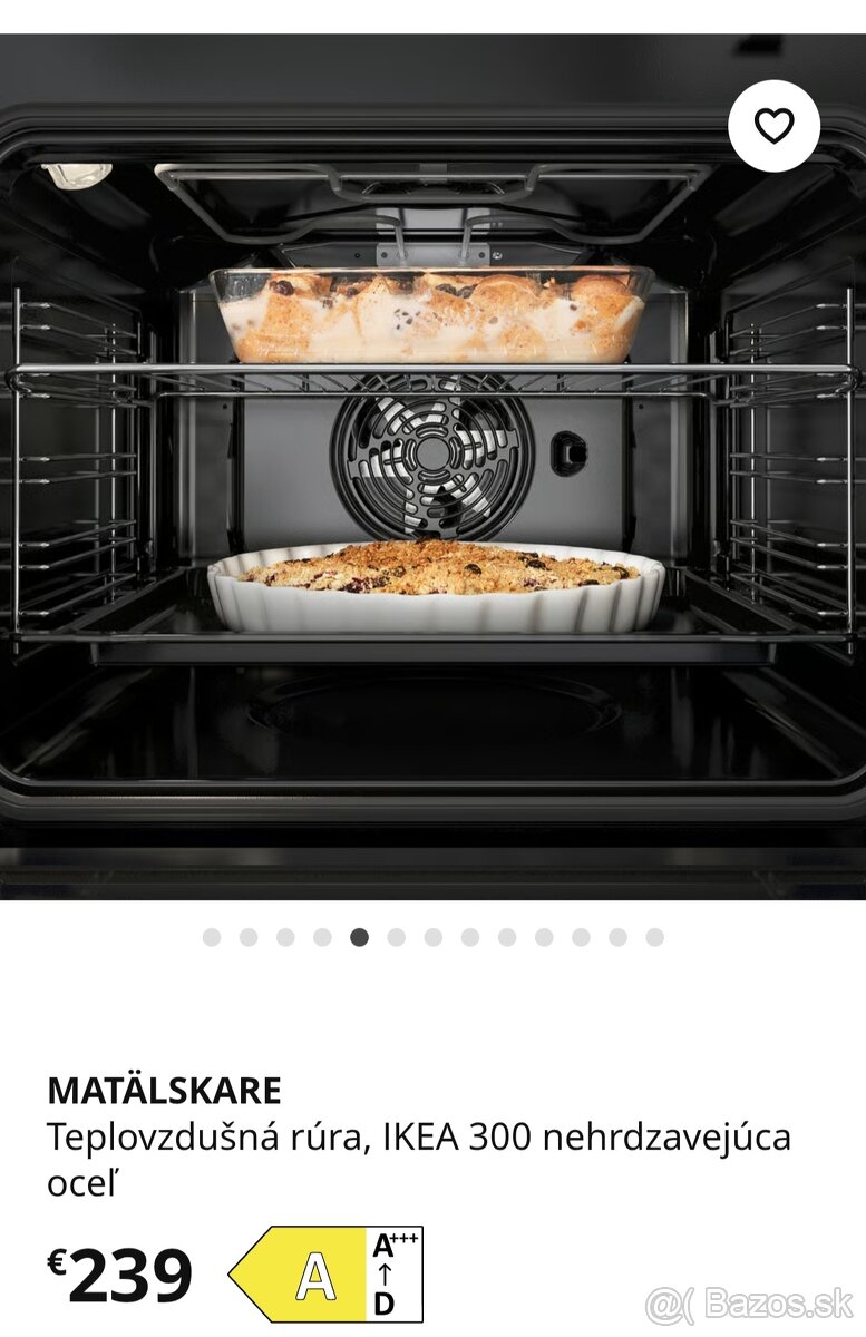 Predám novú teplozdušnú rúru Matälskare - 3