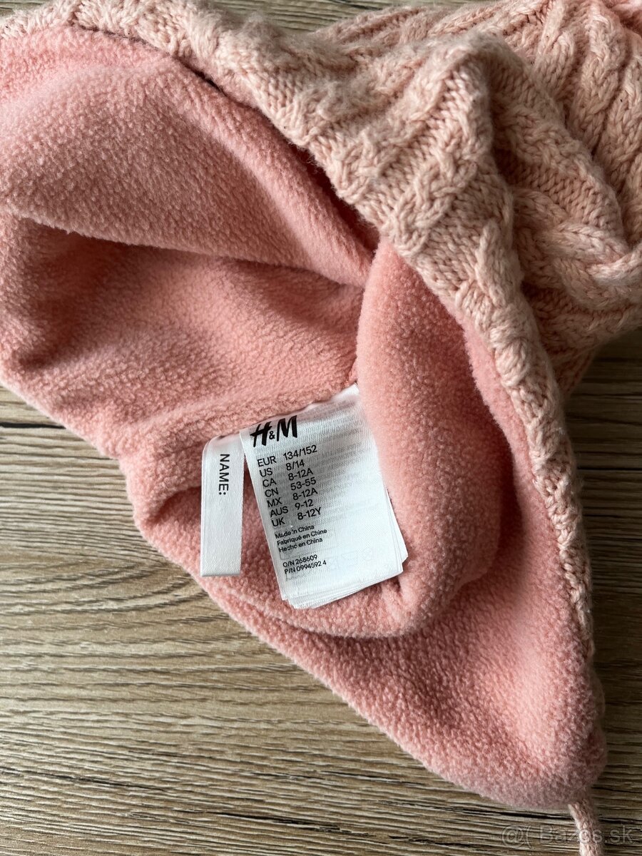Zimná čiapka H&M veľkosť 122 - 3