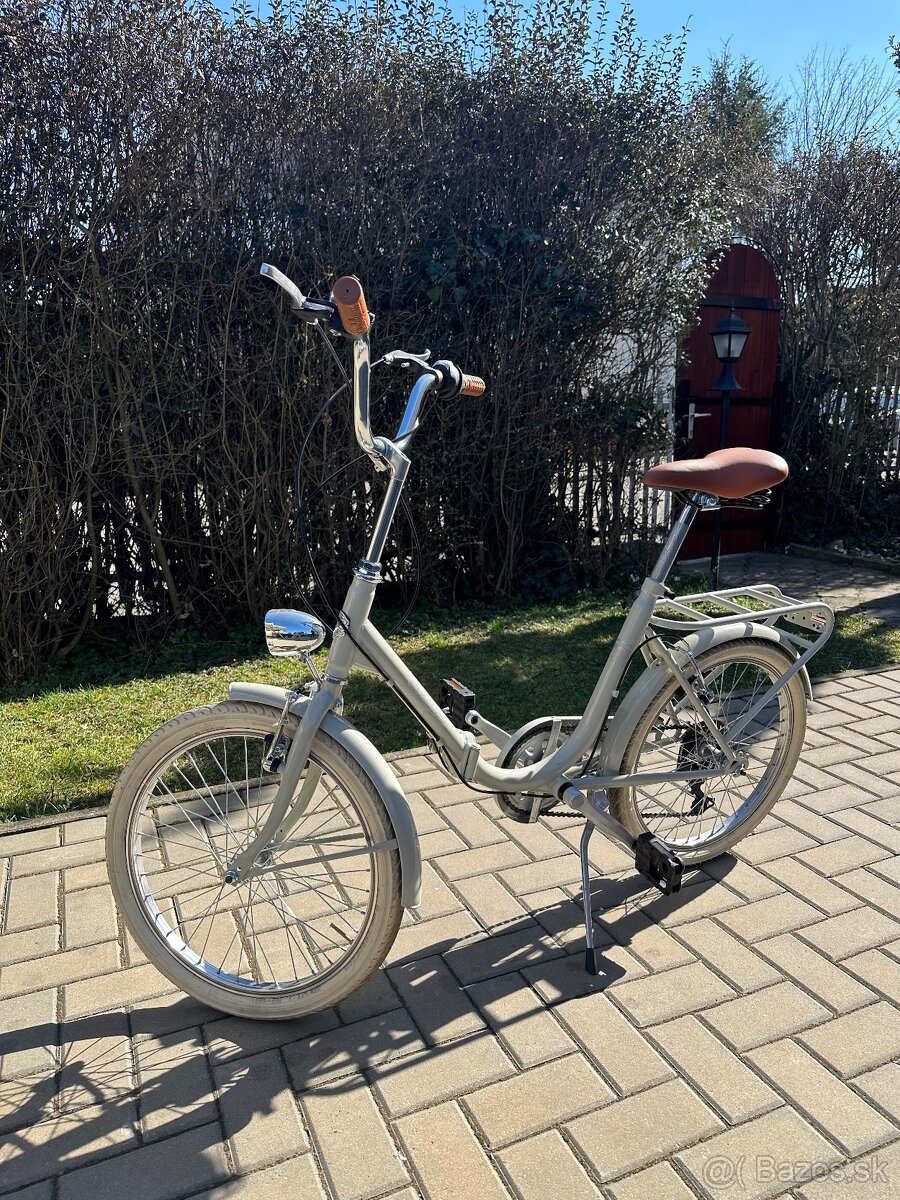 Mestský skladací retro bicykel - 3