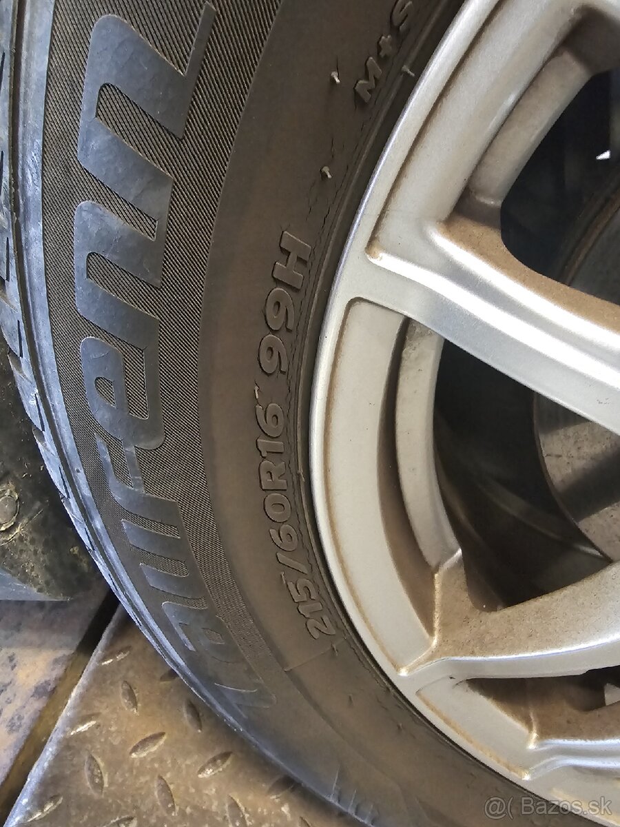 Predám zachovalé elektróny Proline R16 5x114,3 - 3