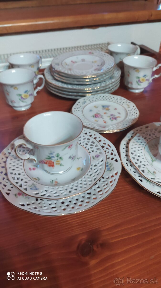 Kávová súprava, prelamovaný porcelán - 3