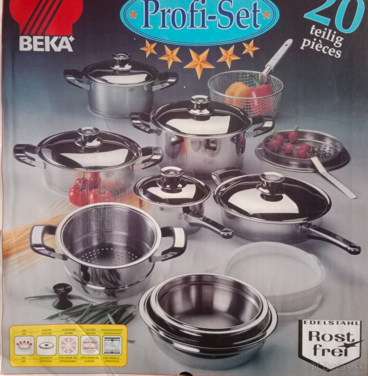 5⭐⭐⭐⭐⭐20 - dielná súprava hrncov zn. BEKA profi set - 3
