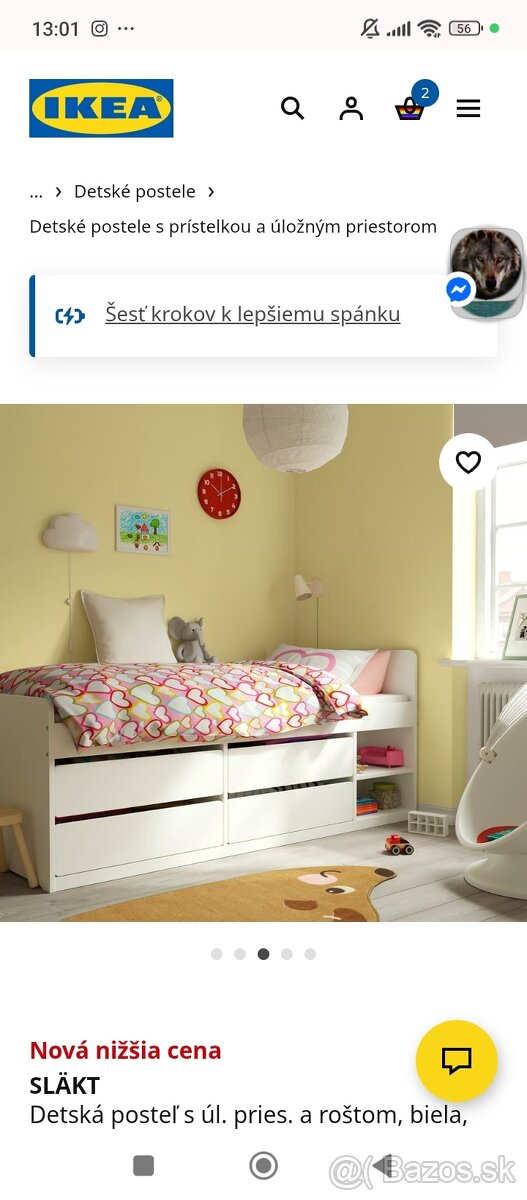 Kvalitná posteľ Slakt-Ikea - 3