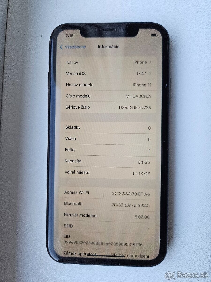 iPhone 11 black A2221, 64 GB - 3