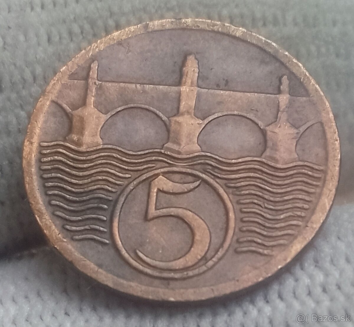 Československé meď.5 haliere. - 3