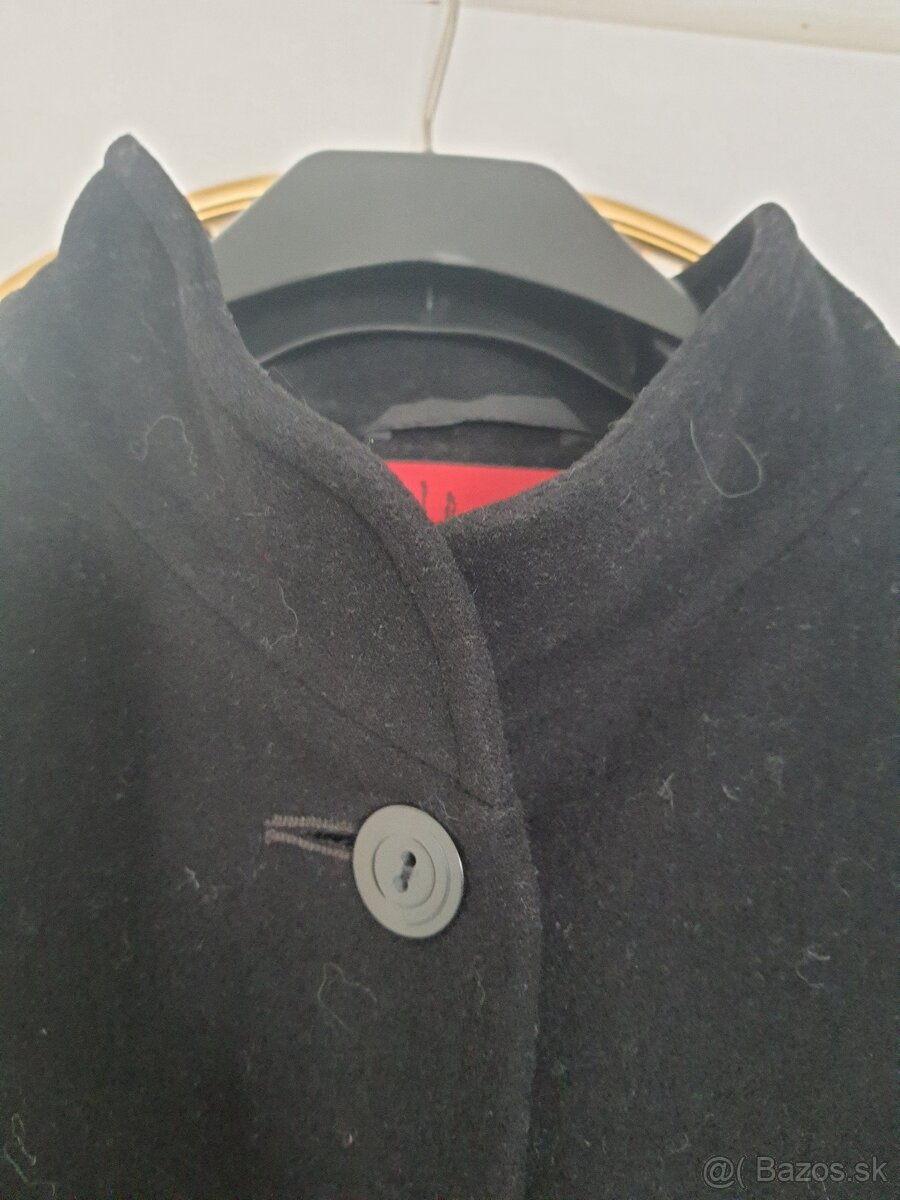 čierny zimný kabát velkosť 44-46 - 3