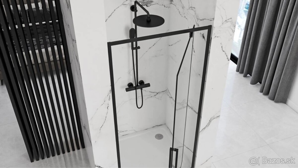 Nové sprchové dvere Rea Rapid Swing Black 100x195 - 3