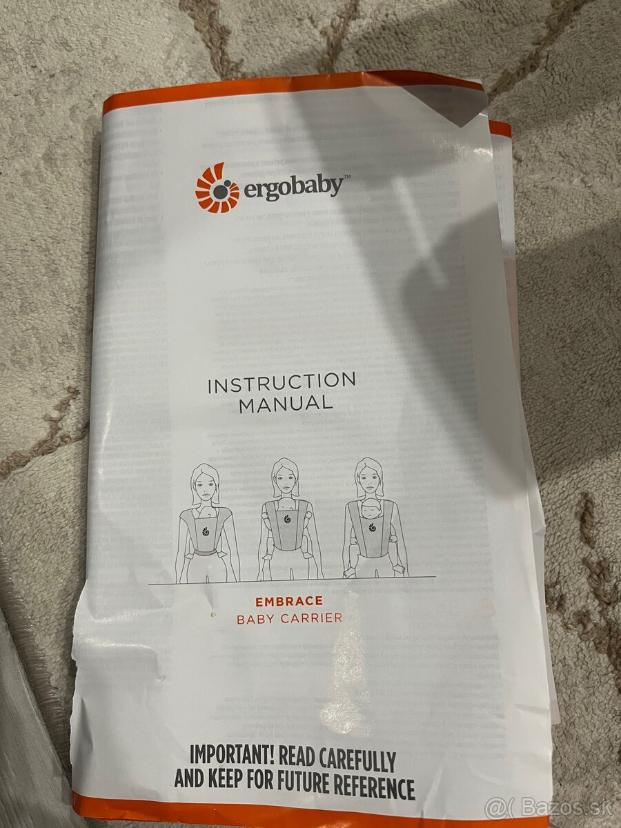 Ergonomický nosič Ergobaby Embrace Soft Navy - 3