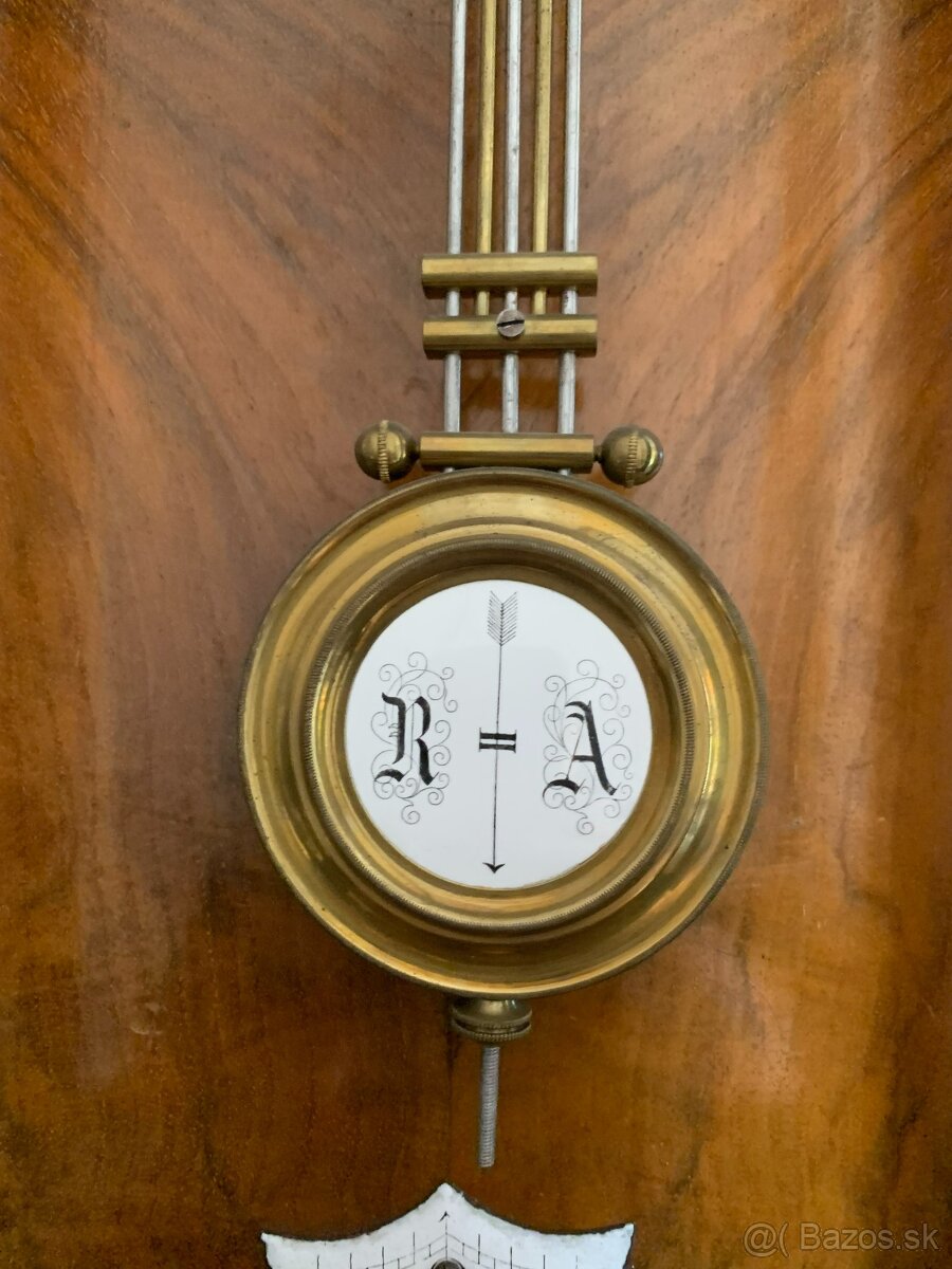 Starožitné nástenné hodiny - Gustav Becker - 3