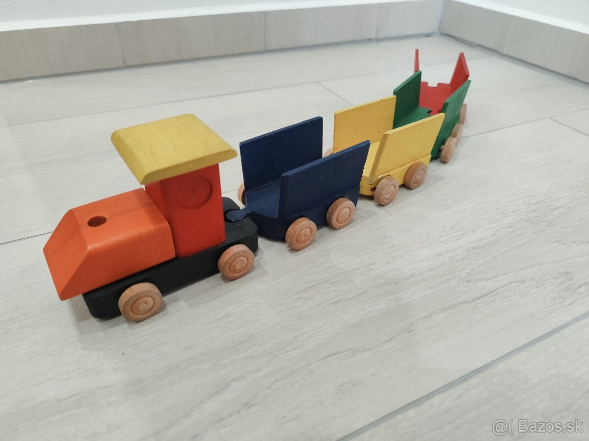 Predam dreveny vlacik + auticko - 3