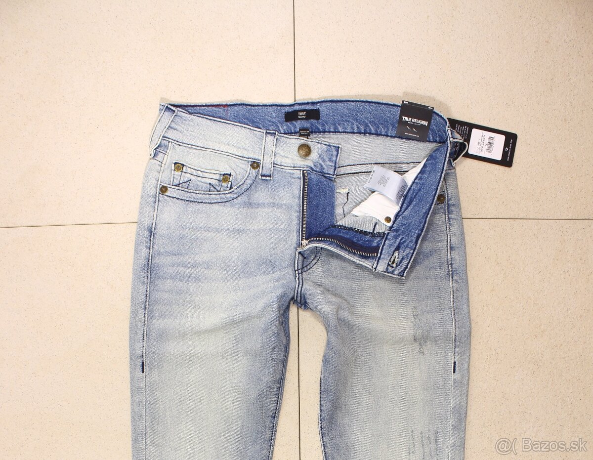Džíny True Religion Tony Skinny W32 L32 - 41x83x109x15,5 cm - 3
