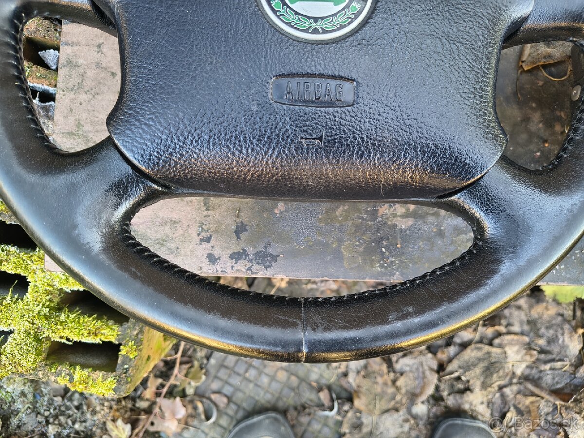 Originál kožený volant skoda, vw - 3