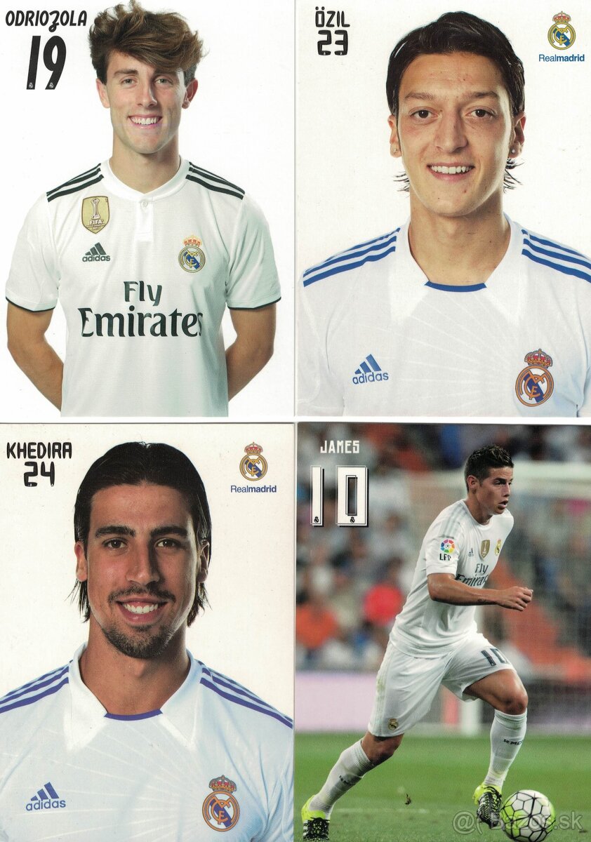 Kartičky futbalistov - Real Madrid - 3