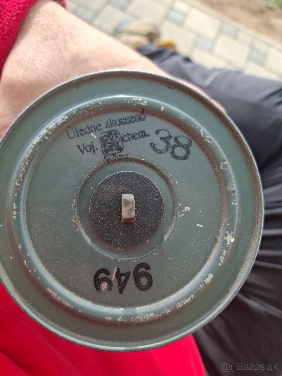 Nadpis: Plynová maska ČSR 1938 – originál s tubusom - 3