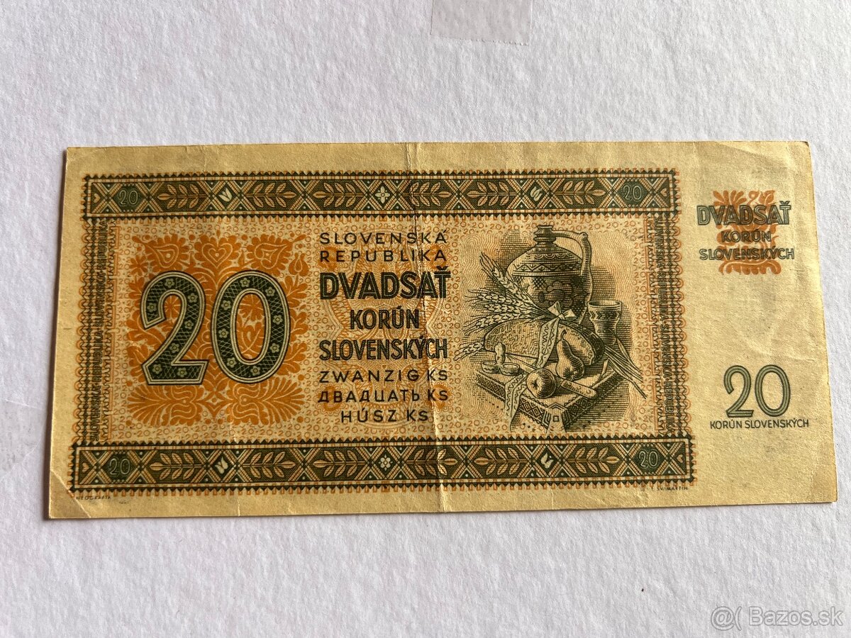 Predám bankovky slovenský štát - 3