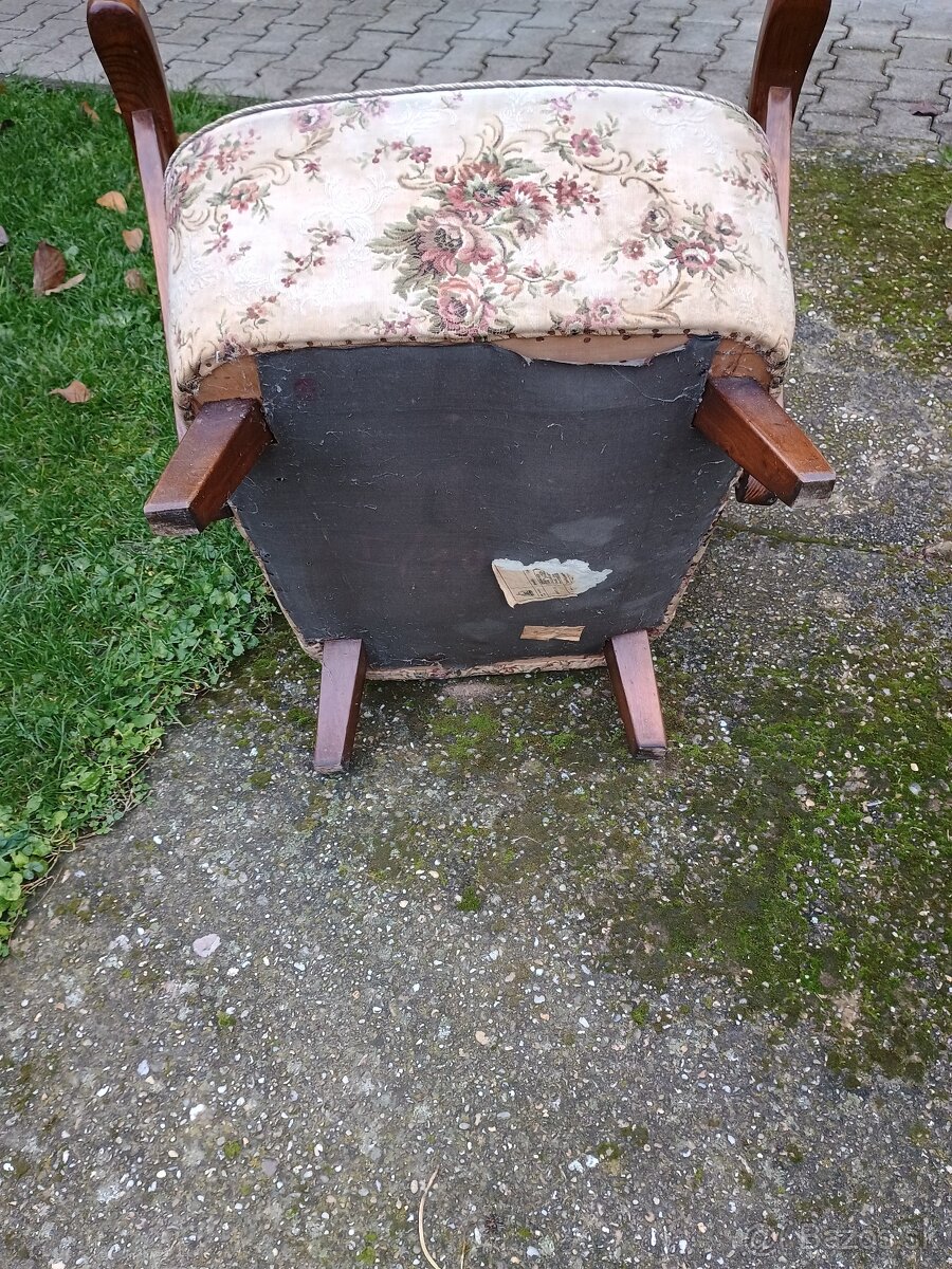 Retro kreslo 1 ks - 3