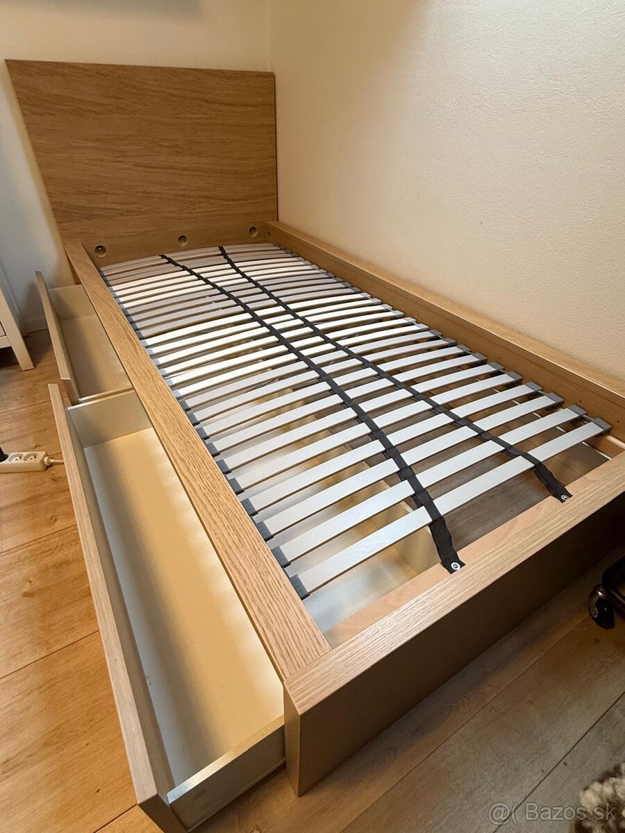 Predám jednolôzkovú postel 90x200cm - 3