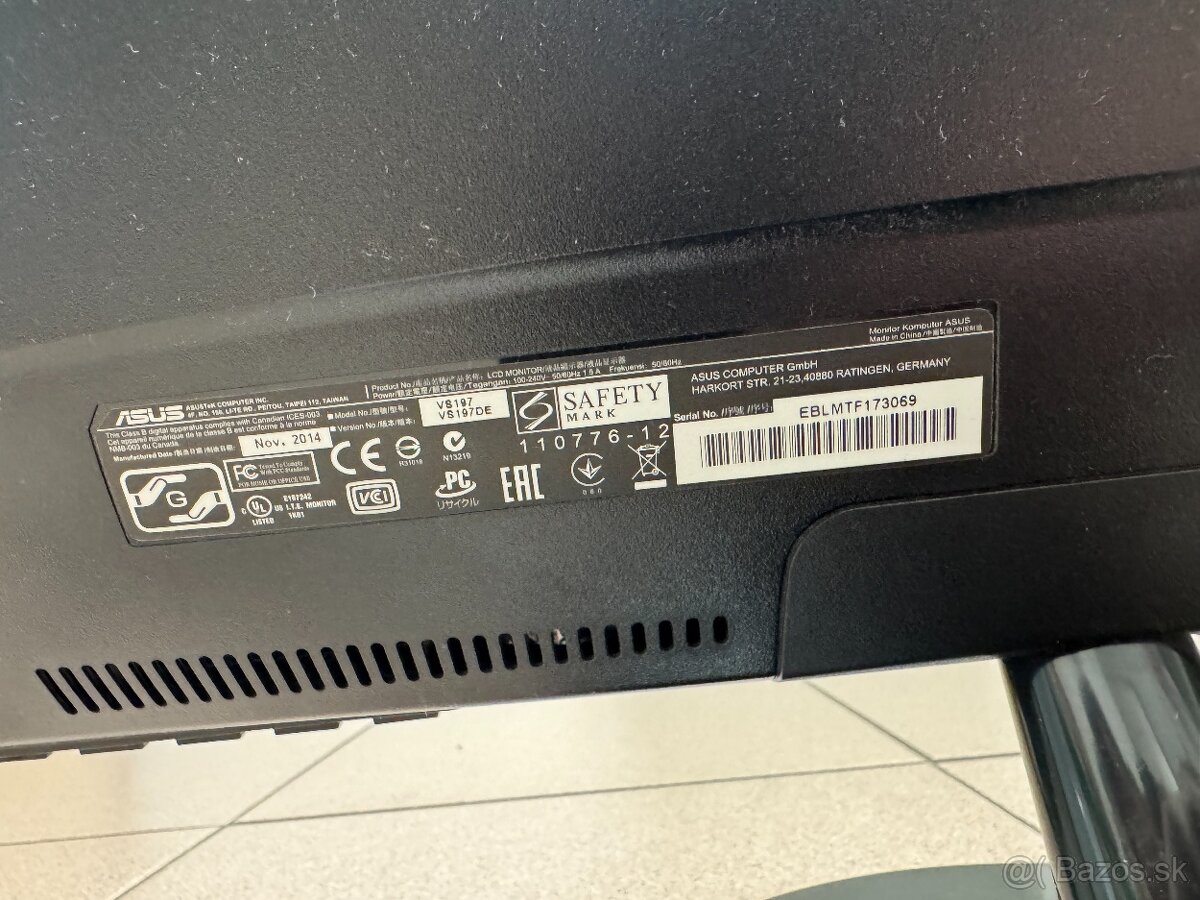 🖥️ Monitor ASUS VS197E – 18,5" - 3