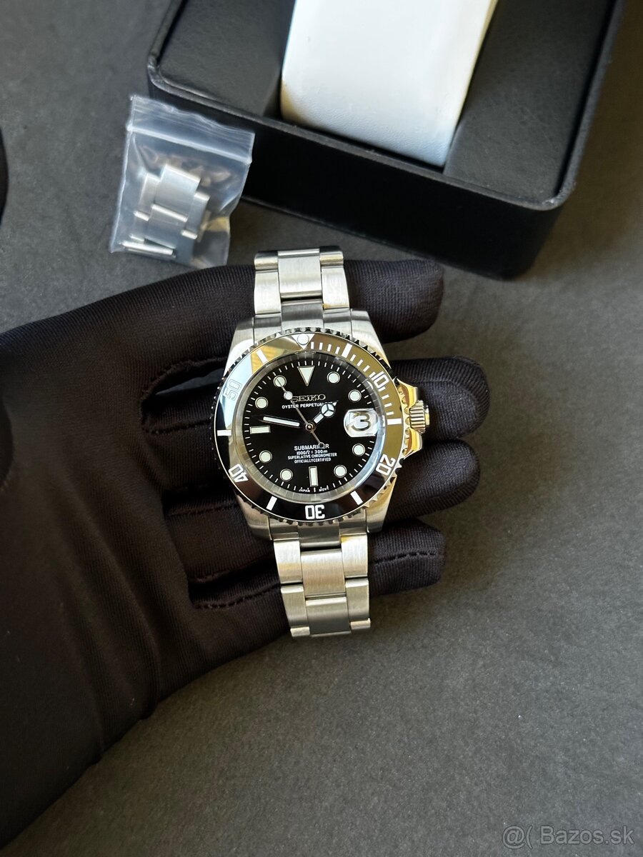 Seiko mod Submariner Black - 3