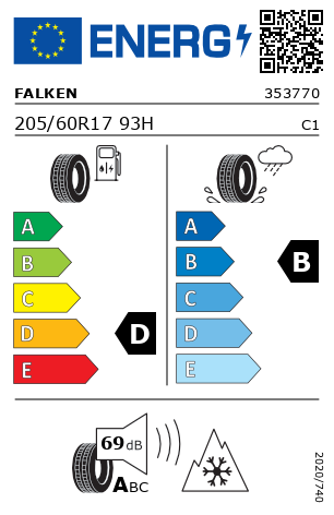 Zimné pneu Falken 205/60R17 93H - 3