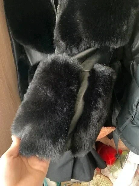 Dámska bunda s kožušinou - 3