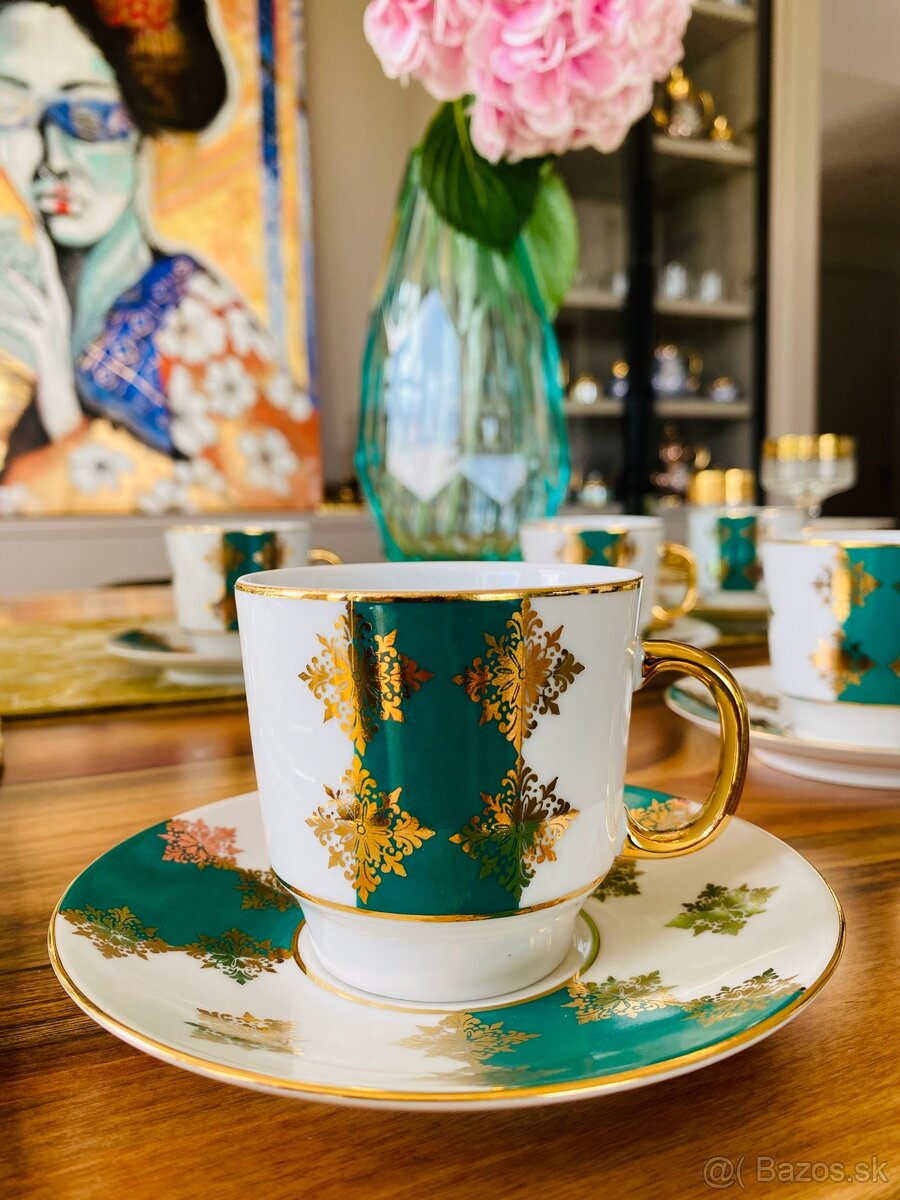 Vitrínové retro šálky ČSSR vhodné ako darček - 3