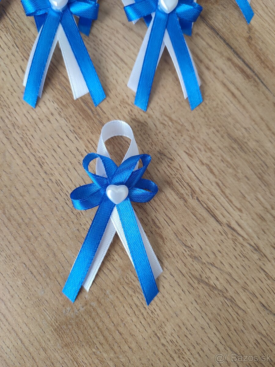 Svadobné pierka modré - 3