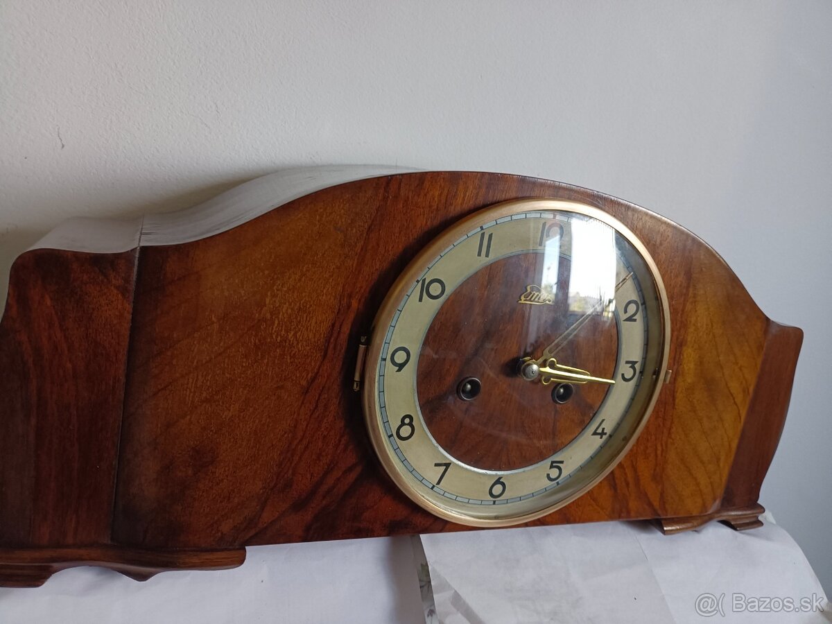 Emos starožitný krbové stolní hodiny Německo - 3