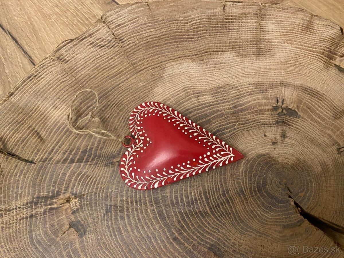 Vintage kovové srdiečko - 3