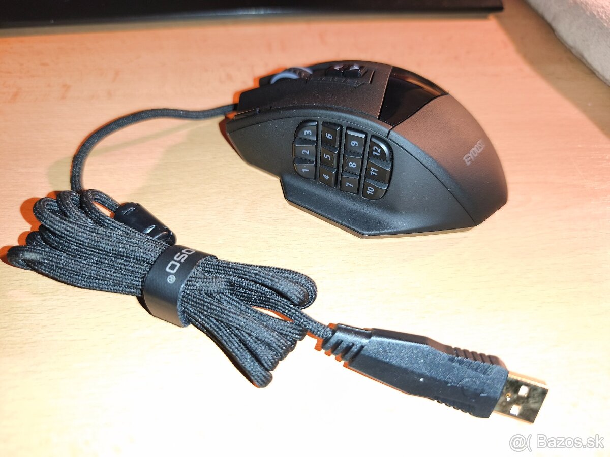 Programovateľná herná myš-19 tlačidiel, 400-24000 DPI, 1000 - 3