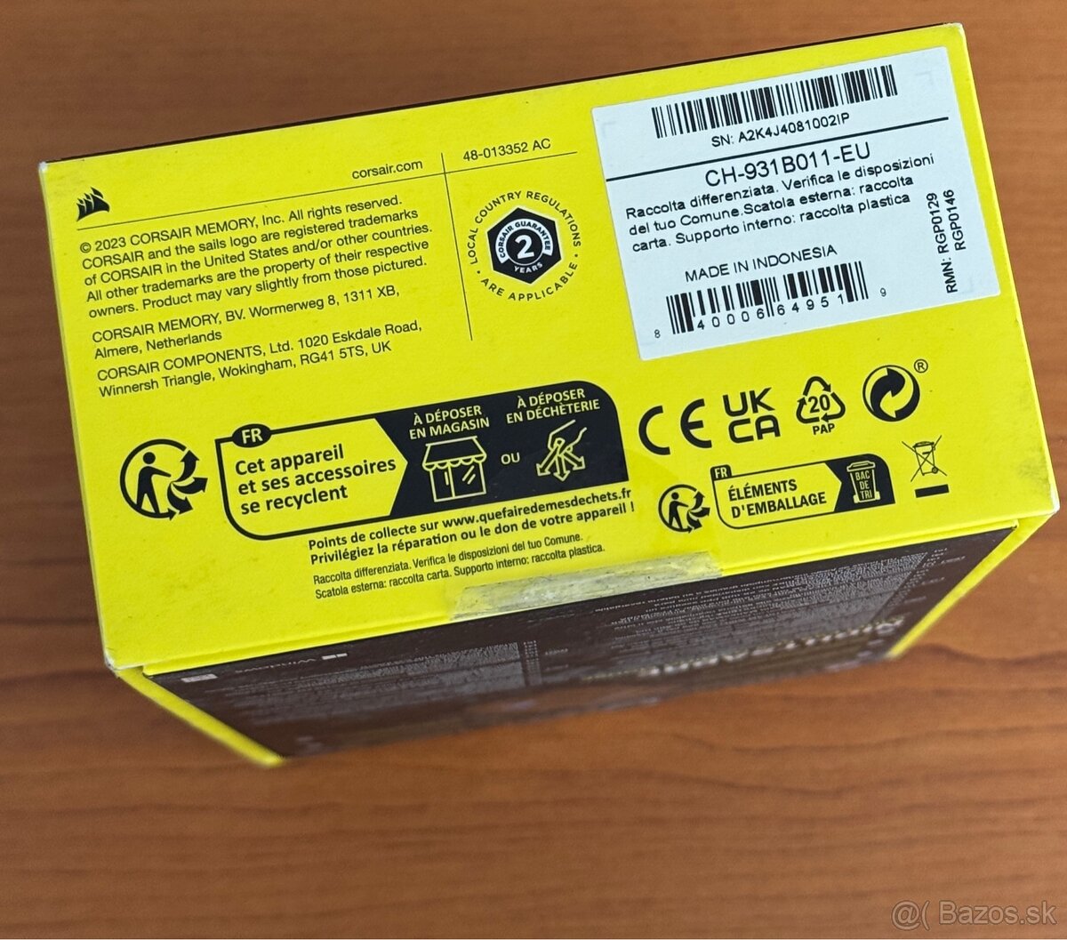 Herná Myš Corsair Nightsabre - zabalená - 3