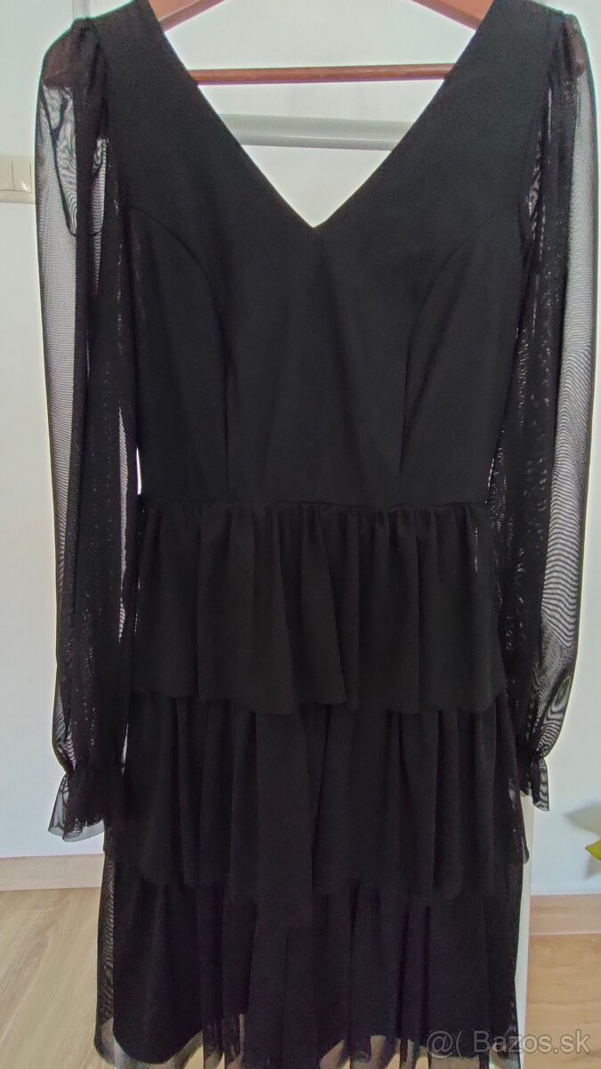 Krásne čierne šaty MOHITO veľ. S /.36 - 3